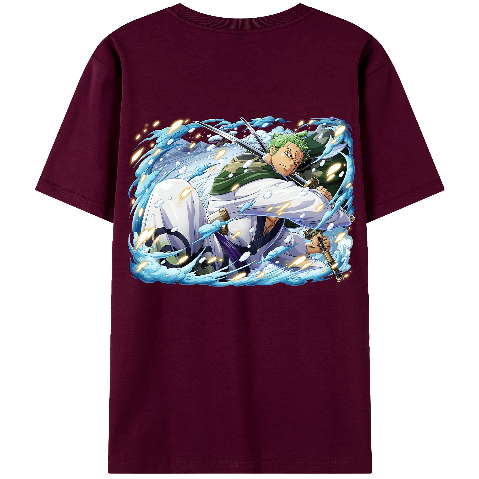 ワンピース ロロノア・ゾロ ONE PIECE Roronoa Zoro レディース半袖Tシャツ(バックプリント)